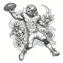 justin herbert tattoo design idea