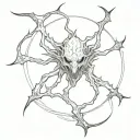 bloodborne amygdala tattoo design idea