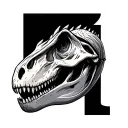dinosaur skull tattoo design idea
