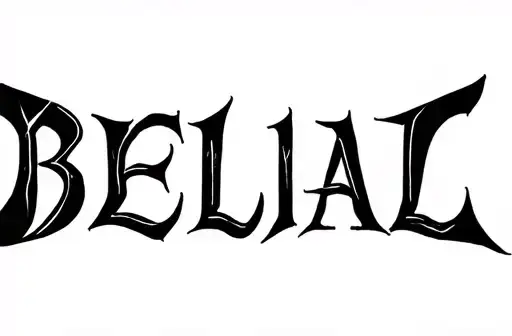 "BELIAL" tattoo design idea
