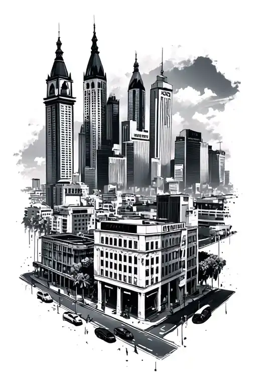 Sao Paulo City tattoo design idea