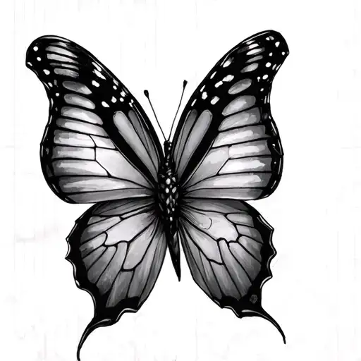 HARRY STYLES BUTTERFLY WITH TRIBUTE TO ONE DIRECTION tattoo design idea