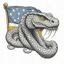 Gadsden flag tattoo design idea