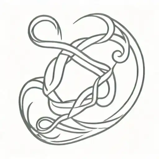 infinity symbol using number 96 tattoo design idea