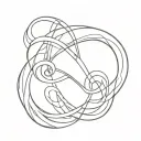 infinity symbol using number 96 tattoo design idea