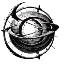 reneissance armillary sphere tattoo design idea