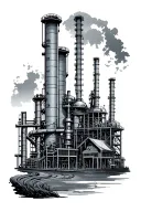 Refinery tattoo design idea