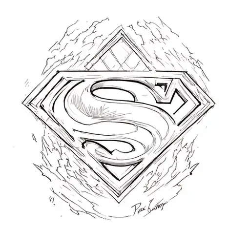 superman tattoo design idea