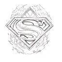 superman tattoo design idea