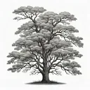 worms eye view trees tattoo design idea