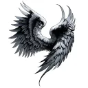 Gemini Wings tattoo design idea