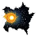 sun becomes rain tattoo design idea