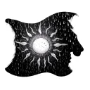 sun becomes rain tattoo design idea