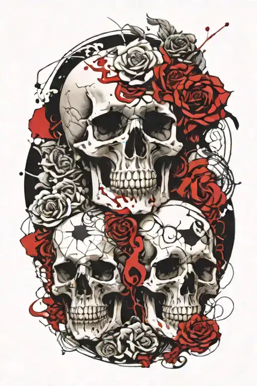 photography, skulls, Fibonacci in-line work, tattoo tattoo design idea
