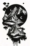 mountains Utah tattoo design idea