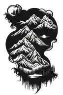 mountains Utah tattoo design idea