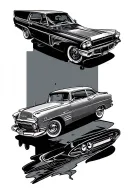 car counter tattoo design idea