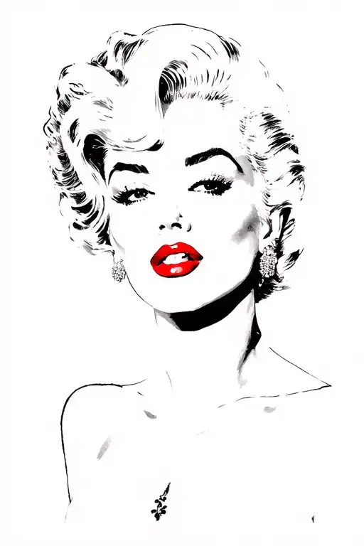 anna nicole smith glam picasso tattoo design idea