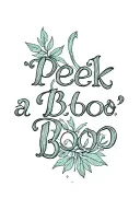 "Peek a boo" nature Christian tattoo design idea