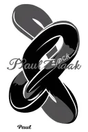 infinity sign intertwined representing your love with name Paul tattoo design idea