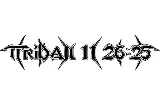 "tribal 11 12 26 25" tattoo design idea