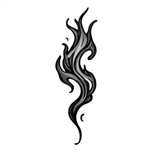 Filler Flames tattoo design idea