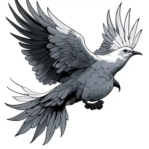 Holy Spirit Dove tattoo design idea