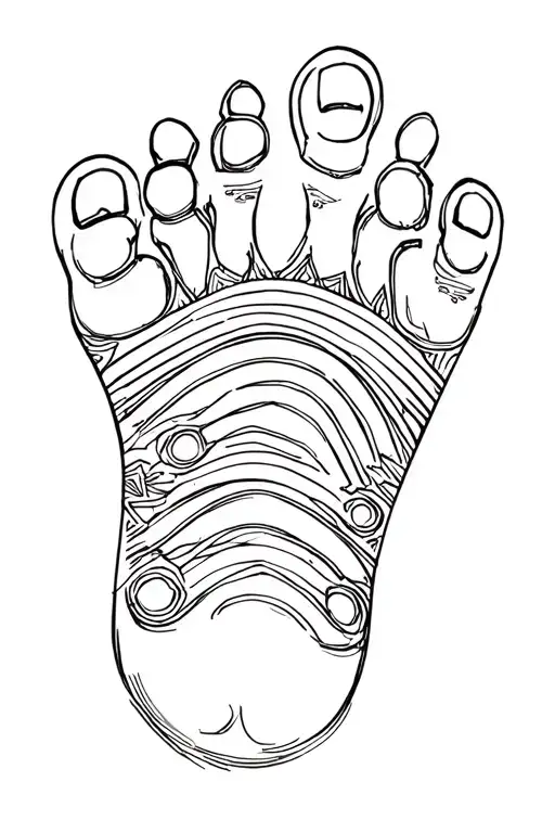 baby foot print tattoo design idea