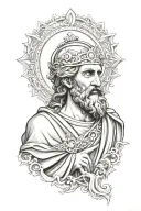 Saint Jude Thaddeus tattoo design idea