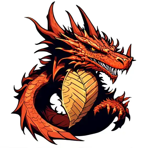 smaug arm tattoo tattoo design idea