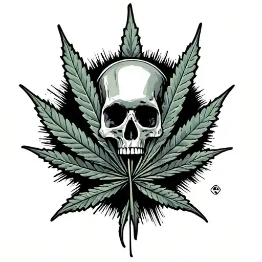 weed joint pipe and meth fentanyl tattoo design idea