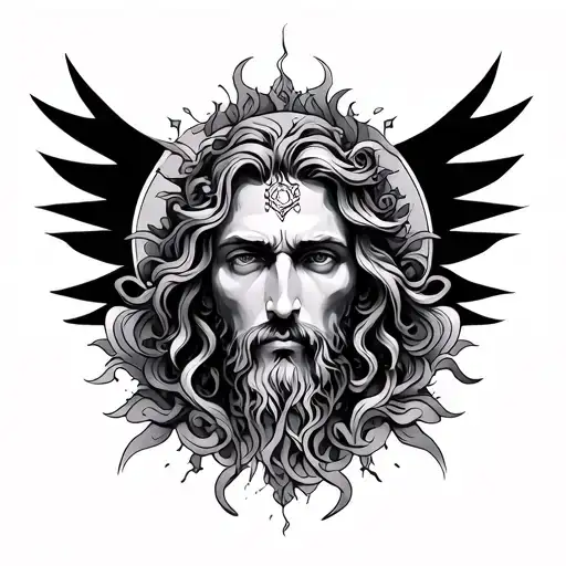God tattoo design idea