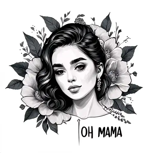 Oh mama tattoo design idea