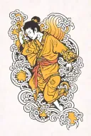 When the sun turns off the heating - I'll hug your knees so they don't freeze. That's what taiga dwellers do. I'll gather you into a ball. tattoo design idea