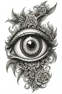 gojo satoro gojo satorus eye tattoo design idea