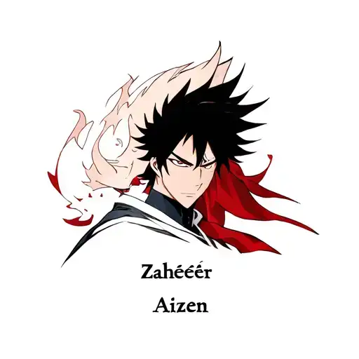 my son's name is Zaheér, his middle name is Aizen named after the villain in bleach, give me something for my chest tattoo design idea