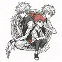 ken kaneki x killua Hunter x hunter tattoo design idea