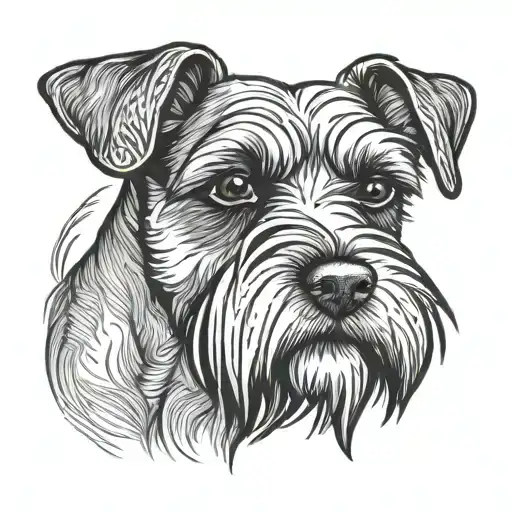 Miniature Schnauzer tattoo design idea