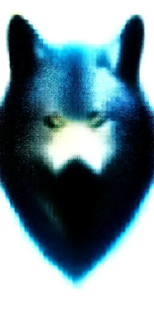 growling wolf face and realistic rocky mountains inside tattoo design idea