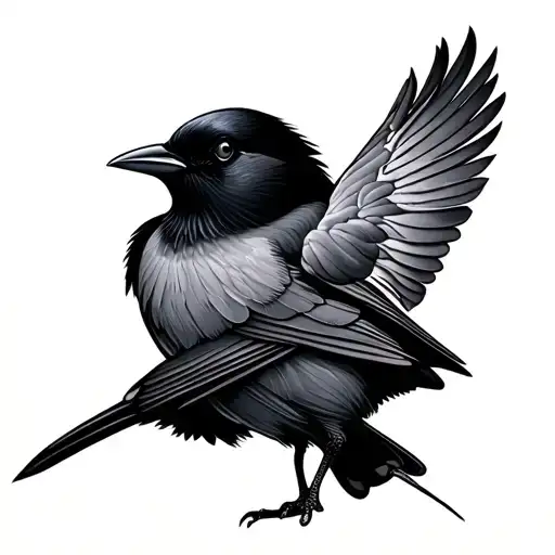 Mynah tattoo design idea