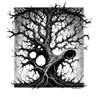 Depression tattoo design idea