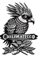 "Chilmalteco" "Chilmalteco" Old school tattoo design incorporating éléments quetzal tattoo design idea