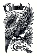"Chilmalteco" "Chilmalteco" Old school tattoo design incorporating éléments quetzal tattoo design idea
