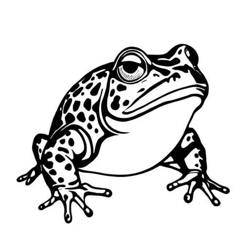 toad tattoo design idea