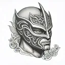 rey mysterio mask tattoo design idea