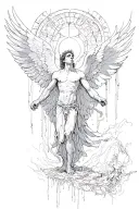 Icarus hubris and downfall tattoo design idea