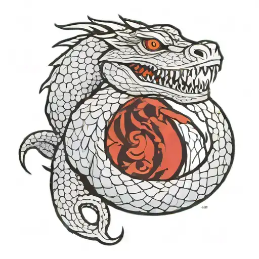 Loki the Jormungandr tattoo design idea