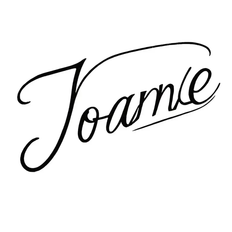 "Joanne" "Joanne" 1950s retro style tattoo design idea