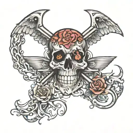Paramedic, birth, death, smile, tears tattoo design idea