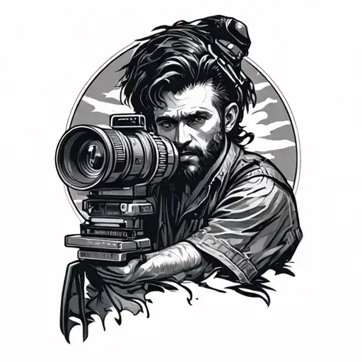 Film maker tattoo design idea